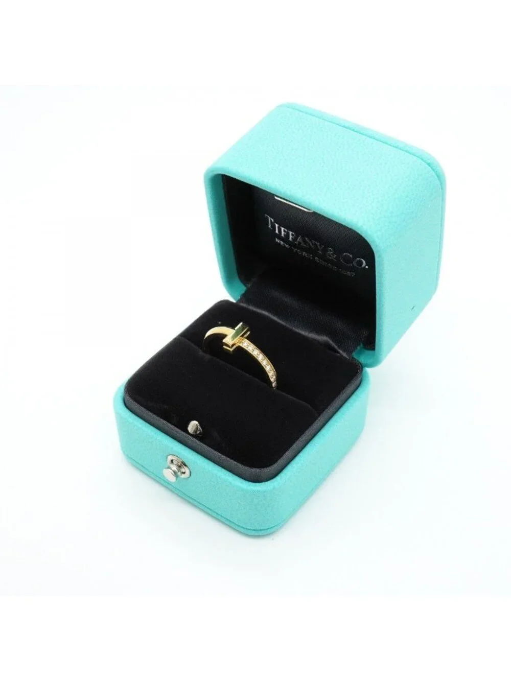 Tiffany & Co Ring T One 18k Yellow Gold Diamond
